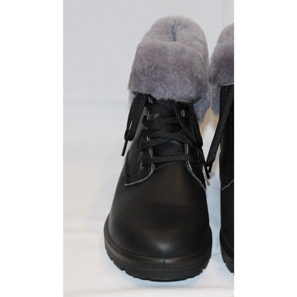 Blundstone Women's Leather Thermal Lace‎ Up Boots 1465 BLACK NEW IN BOX - Picture 4 of 7
